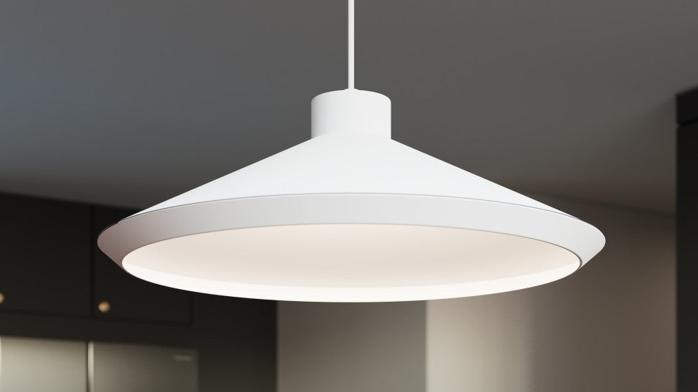 Sonneman 2754-E Koma Edo 1 Light Pendant - Satin White