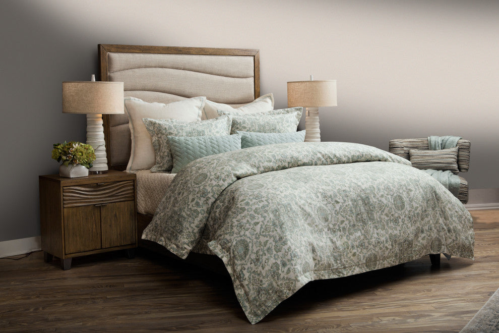 Northridge 7-Piece Queen Duvet Set, Spa