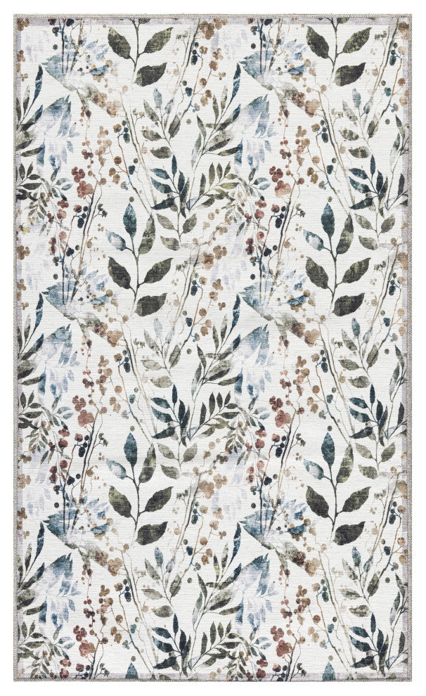 Nourison Nourison Washables 2' x 3' Ivory Multicolor Contemporary Indoor Rug