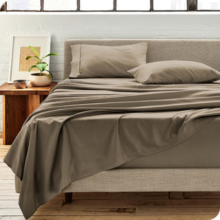 Bare Home Microfiber Pillowcases - Set of 2, Taupe, Standard