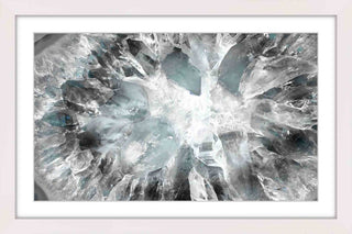 "Crystalline White" Framed Art Print