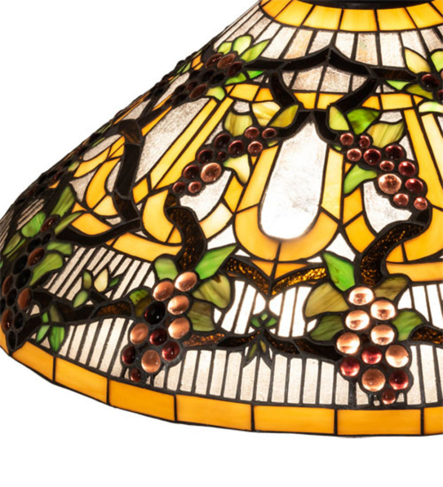 Meyda Lighting 48548 24" Wide Jeweled Grape Shade