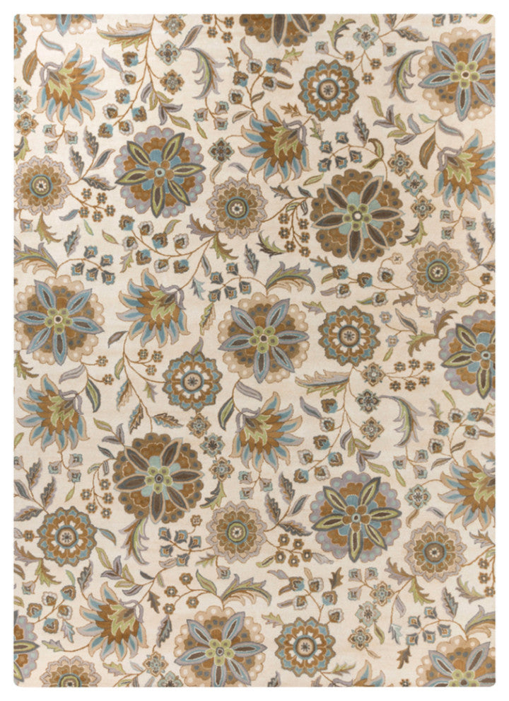 Surya Athena ATH-5017 Transitional Area Rug, Denim, 12' x 15' Rectangle