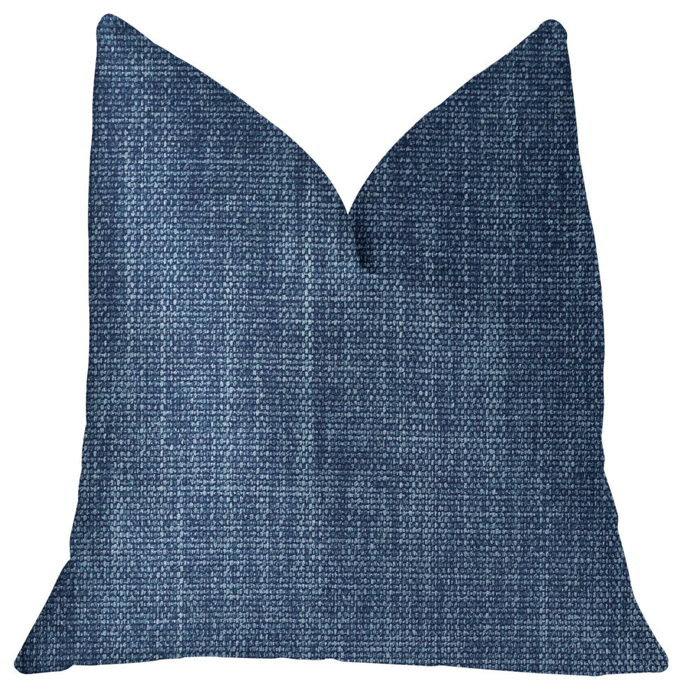 Blue Moon Blue Luxury Throw Pillow, 20"x30" Queen