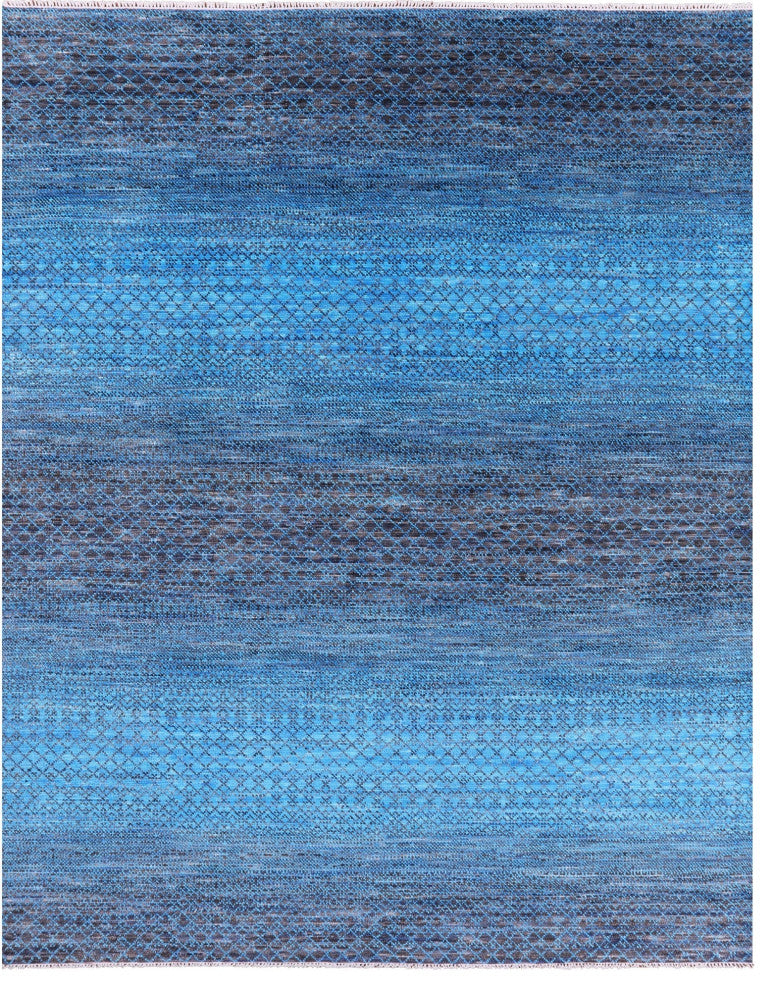 8' 0" X 10' 3" Savannah Grass Hand Knotted Wool Rug - Q13412
