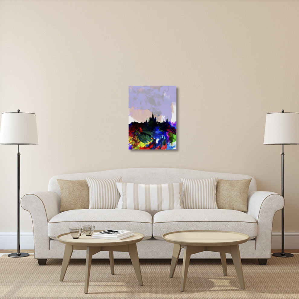 "Moscow Watercolor Skyline" Fine Art Print