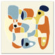 Mid Century Jumble 24x24 Canvas Wall Art