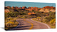 Road in Rocky American Prairie, Landscape Canvas Art Print, 32"x16"
