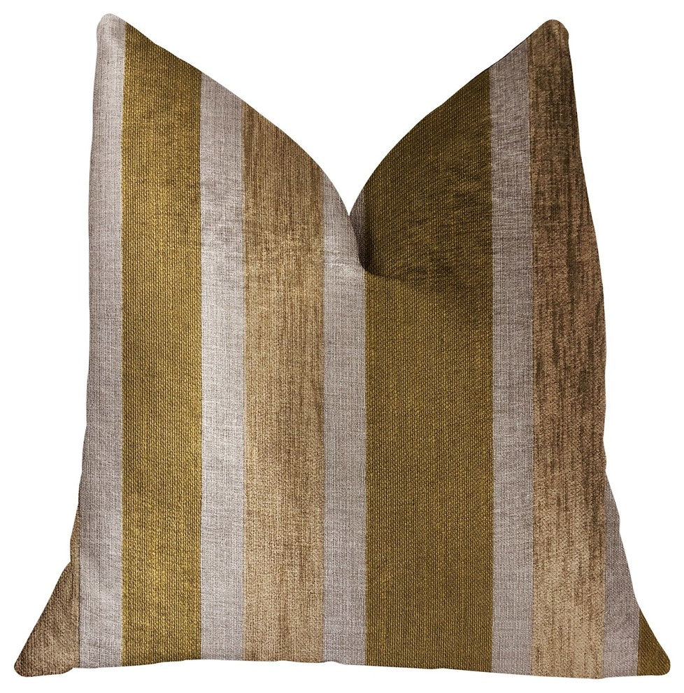 Golden Tan Lines Gold Luxury Throw Pillow, 16"x16"