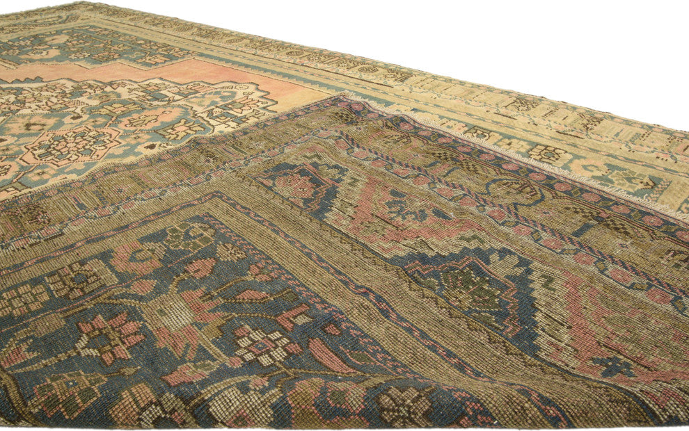 Vintage Turkish Oushak Rug, 05'03 X 09'03