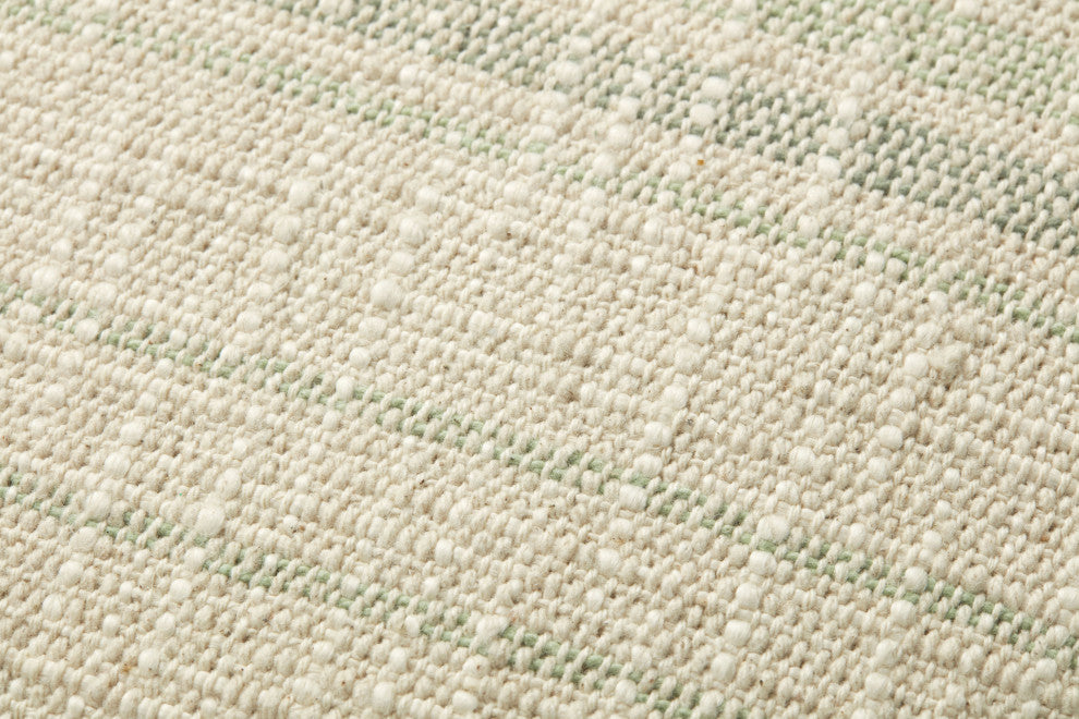 Angela Rose x Loloi Forrest Ivory / Sage 18'' x 18'' Cover, Poly Pillow