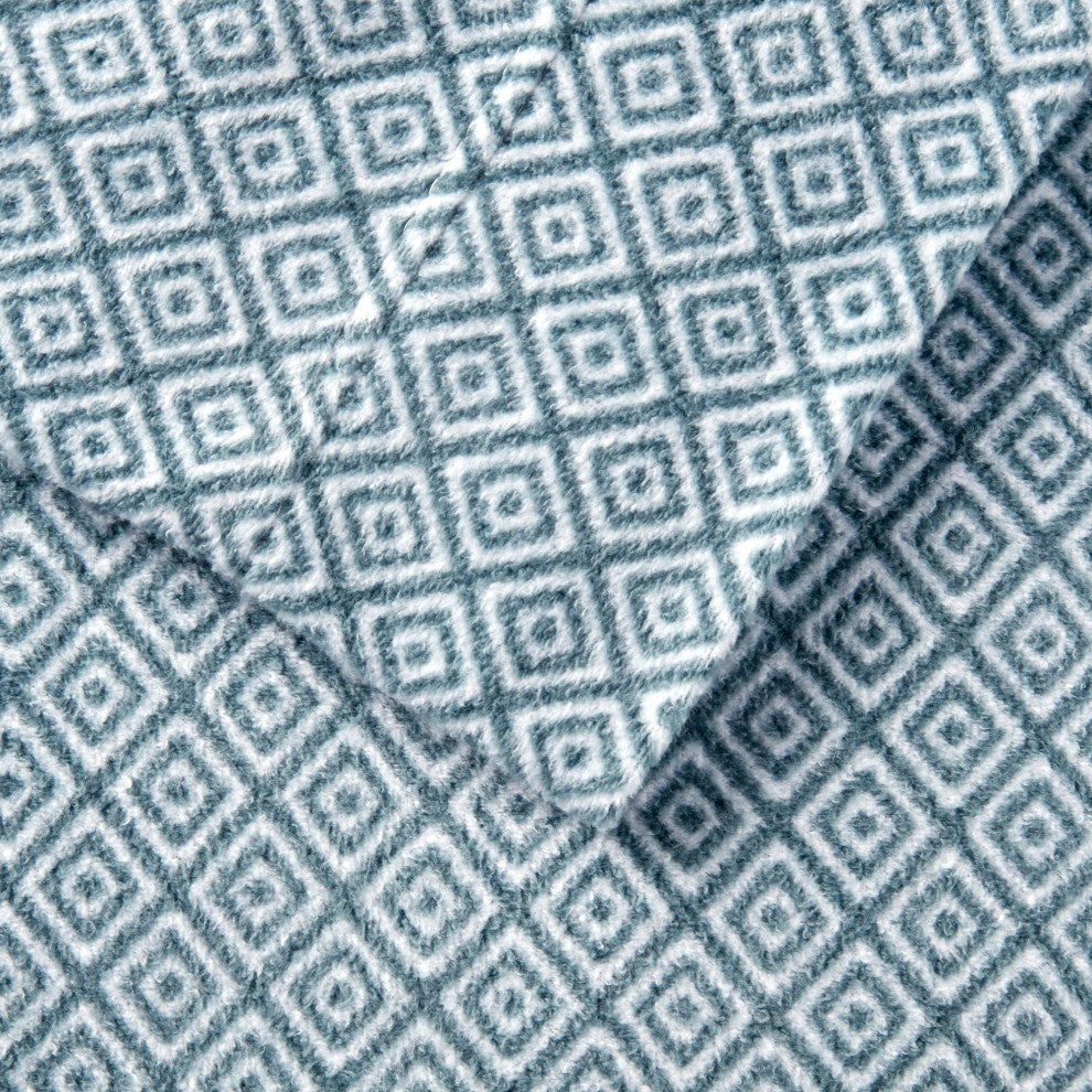 True North by Sleep Philosophy Knitted Micro Fleece Printed Sheet Set, Twin