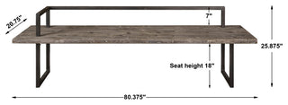 Uttermost Herbert Reclaimed Wood Bench