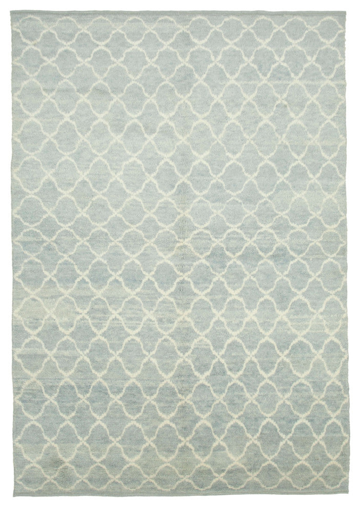 Rug N Carpet - Handmade Decorative 7' 8'' x 11' 2'' Moroccan Area Rug