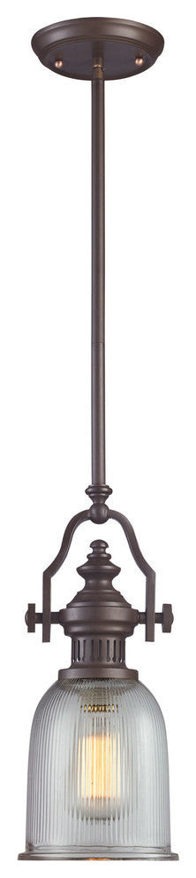 Chadwick 1-Light Pendant, Oiled Bronze