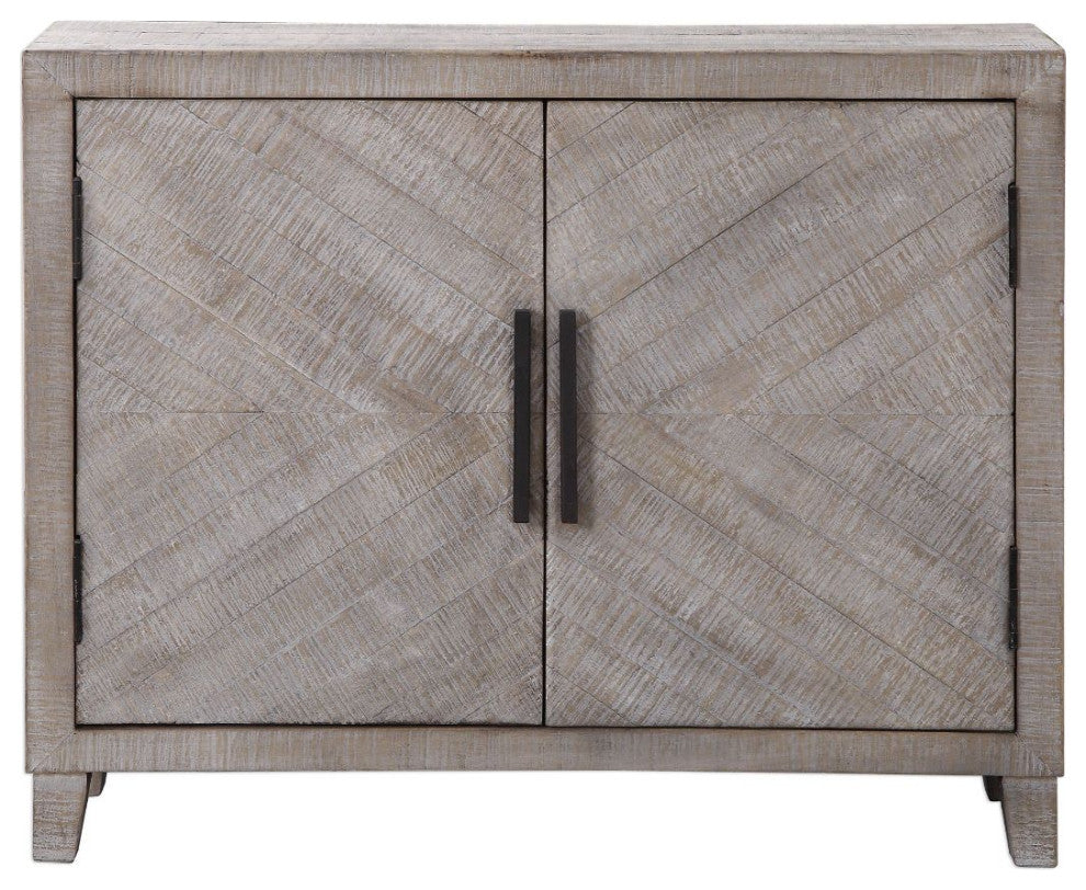 Uttermost Adalind White Washed Accent Cabinet