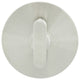 Barn Door Privacy Lock, Round Rose, 3.5" BS, TT16 Turn, Satin Stainless