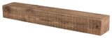 Solid Beam Fireplace Mantel Shelf, Aged Oak, 72"