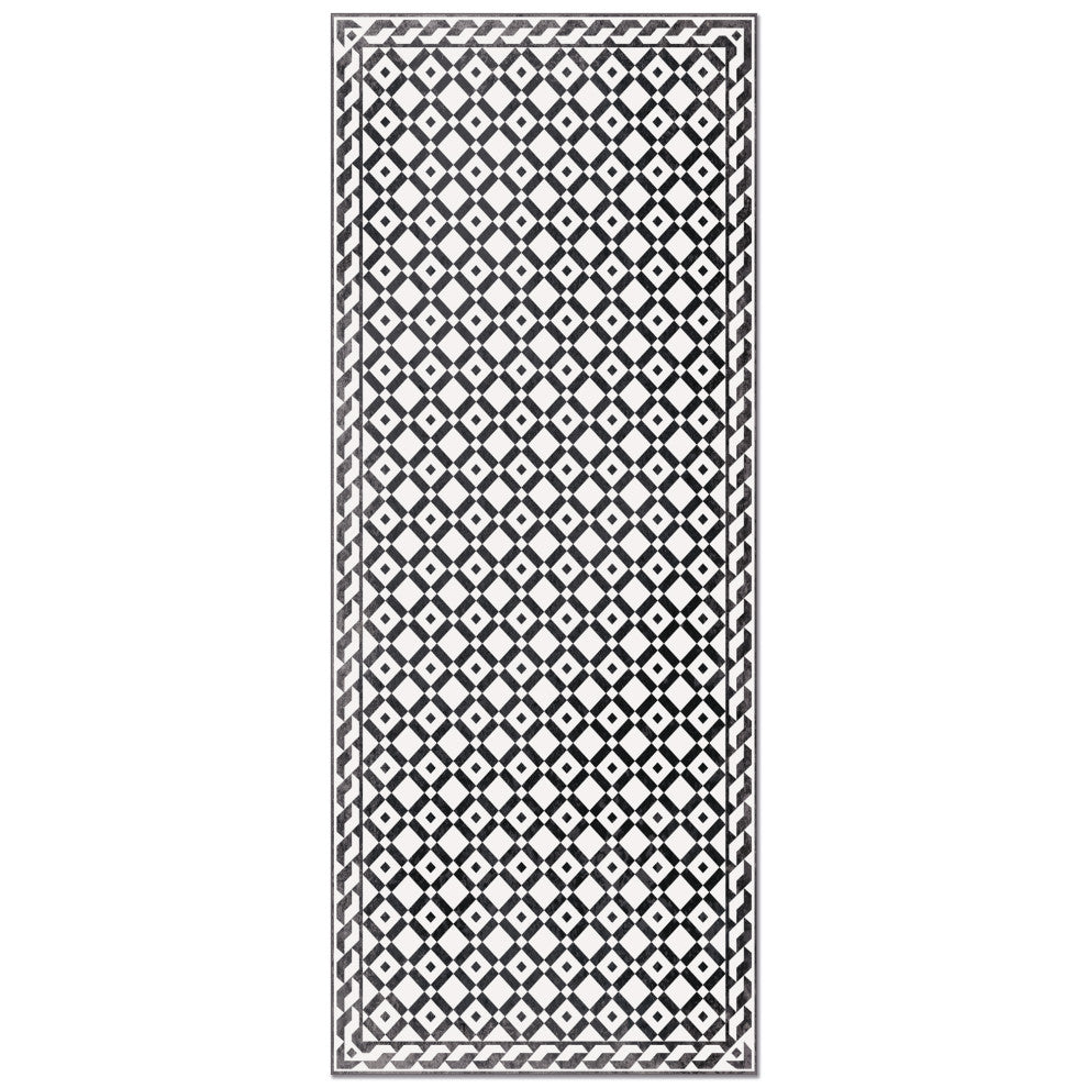 Mosaic Pattern Vinyl Floor Mat, 2' x 5'