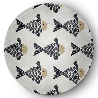 Fish Tales Nautical Chenille Rug