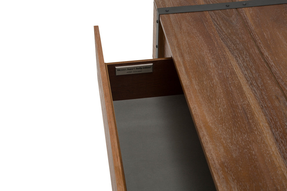 Brooklyn Walk Rectangular Cocktail Table - Burnt Umber