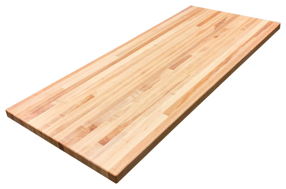 Sturdy 18" Deep Butcher Block Countertop, Maple, 18" X 48"