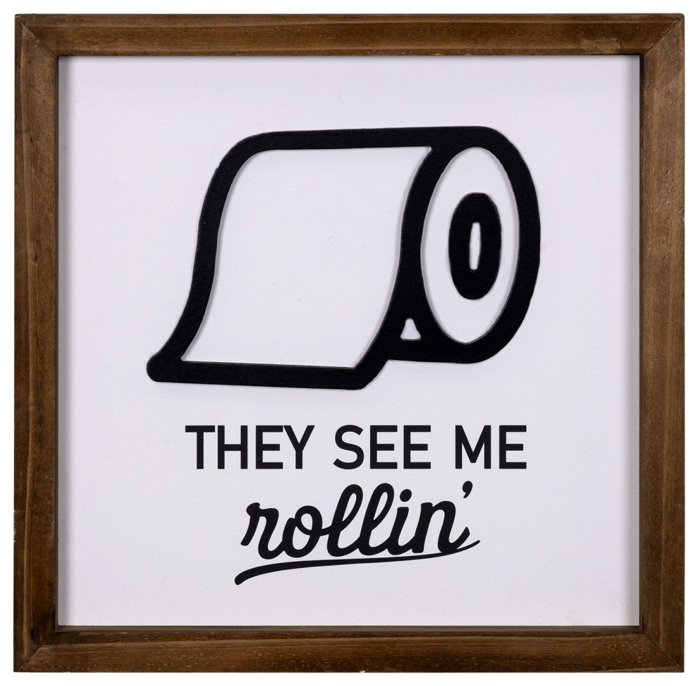 They See Me Rollin' Framed Wall Art