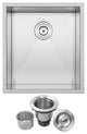 18.5" Zero Radius Undermount 16-Gauge Stainless Steel Kitchen and Bar Sink, Sink