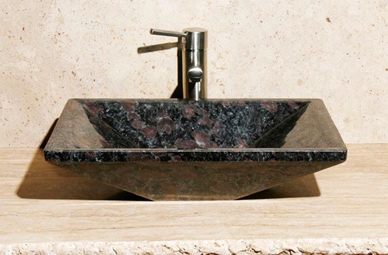 V-VGRTTP2014 Night Rose Polished Vessel Sink