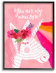 The Kids Room You Are My Unicorn Rainbow Pink Framed Giclee Art, 16"x20"