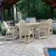 Muskoka 7-Piece 42x84 Counter Dining Set, Weathered Acorn, Whitewash