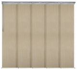 Aldi 5-Panel Track Extendable Vertical Blinds 58-110"W