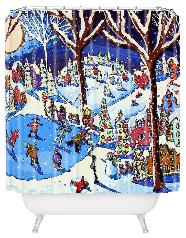 Deny Designs Renie Britenbucher Christmas Time Is Here Shower Curtain