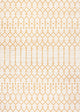 Ourika Moroccan Geometric Indoor/Outdoor Rug, Cream/Yellow, 4x6