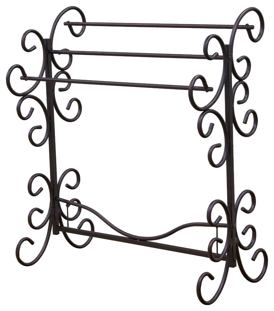 Metal Scroll Quilt Rack