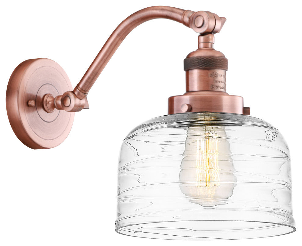 Innovations 515-1W-AC-G713 1-Light Sconce, Antique Copper