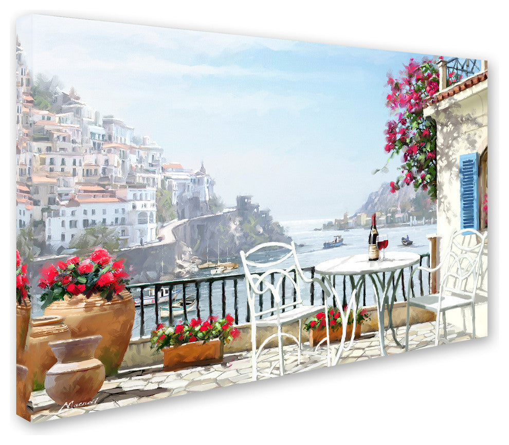 The Macneil Studio 'Amalfi Coast' Canvas Art, 47"x30"