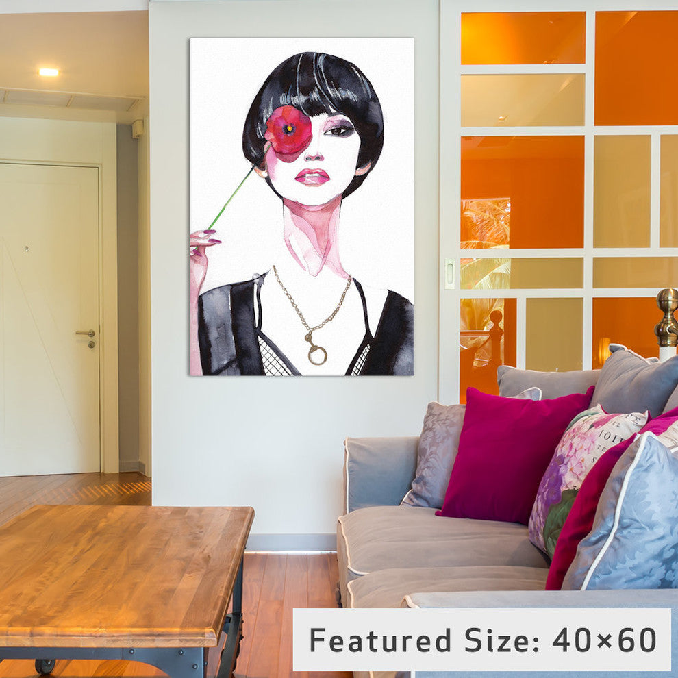 "Flower Girl" by Rongrong DeVoe, 40x26x1.5