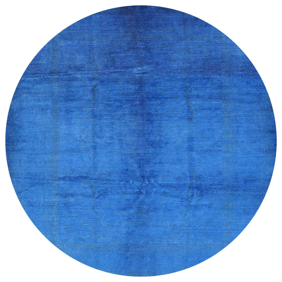 Ahgly Company Indoor Round Mid-Century Modern Area Rugs, 6' Round