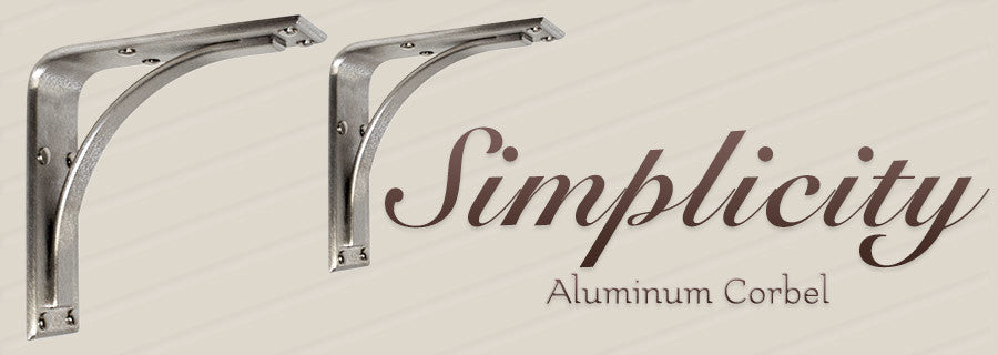 10" x 10" Simplicity Brushed Nickel Corbel