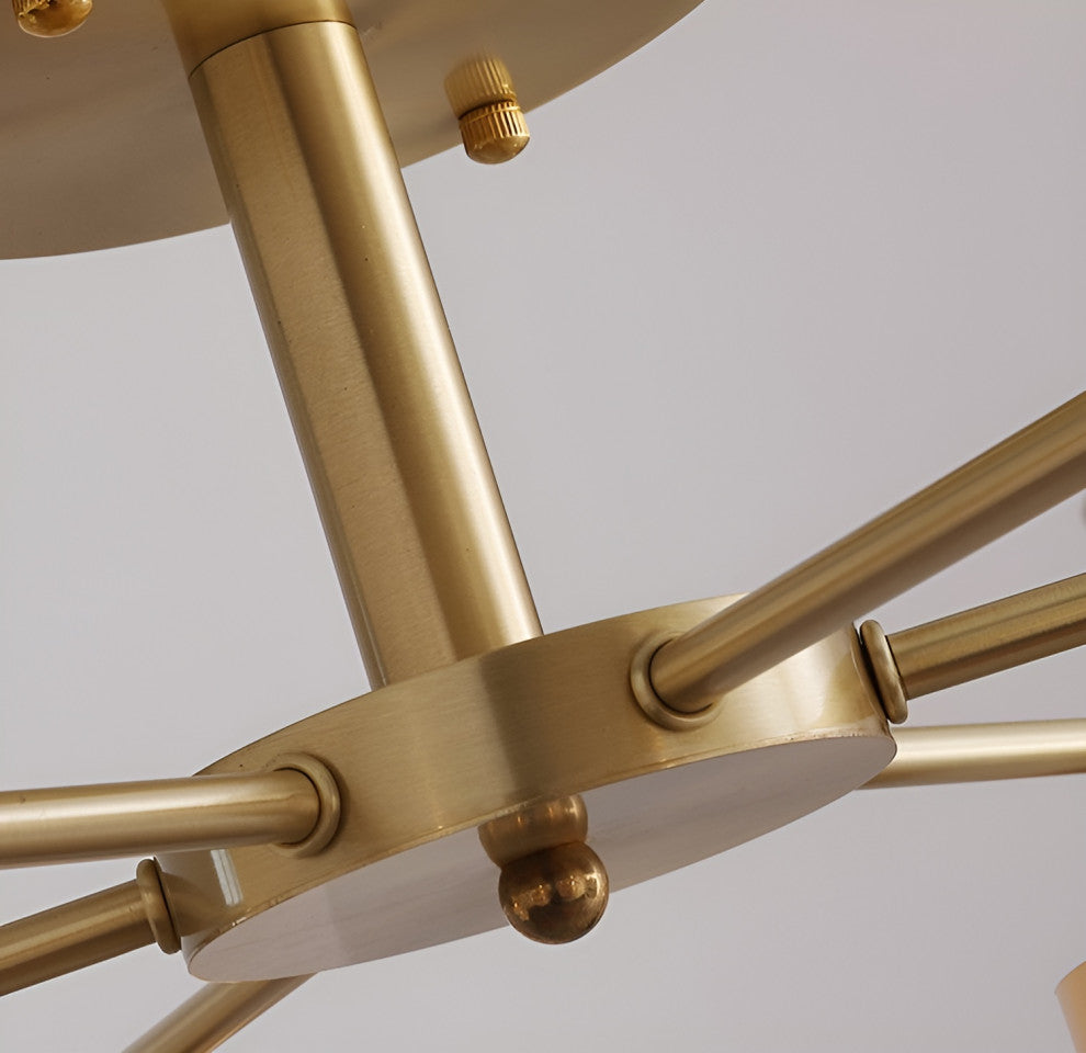 Inarzo | Post-Modern LED Chandelier For Bedroom, Study, Dining Room, 8 Heads