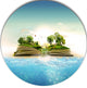 Magical Book About Nature, Contemporary Disc Metal Wall Art, 23"