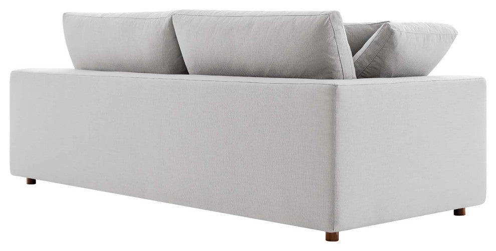 Commix Down Filled Overstuffed Sofa - Light Gray