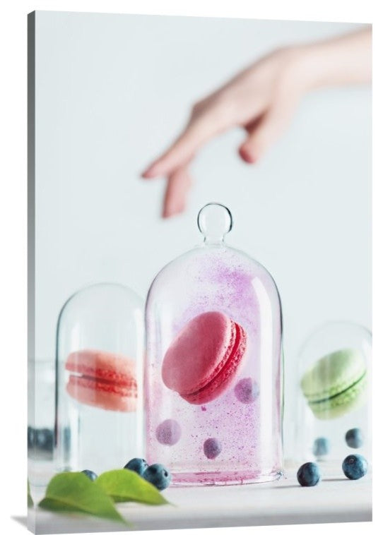 "Precious Macarons" Stretched Canvas Giclee by Dina Belenko, 24x36"