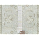 White Dove Afghan Stone Washed Peshawar Wool Hand Knotted Runner Rug 2'8"x9'9"