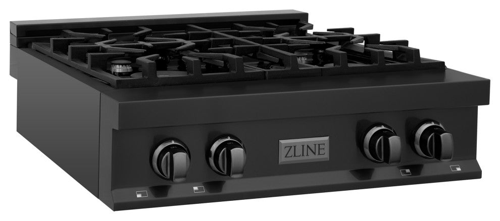 ZLINE Rangetop, Black Stainless Steel, Gas, RTB-30