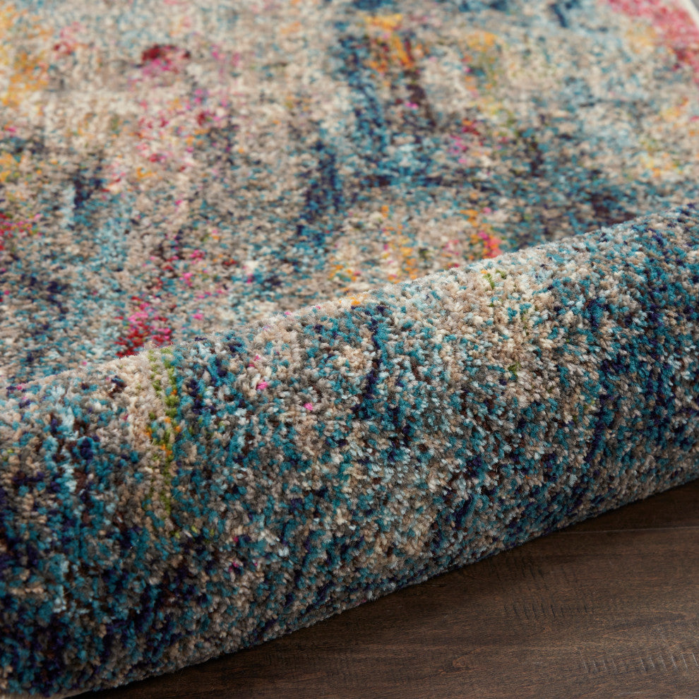 Nourison Celestial 9' x 12' Multicolor Modern Indoor Area Rug