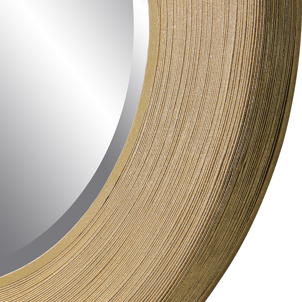 Uttermost 09801 Archer Gold Wire Round Mirror