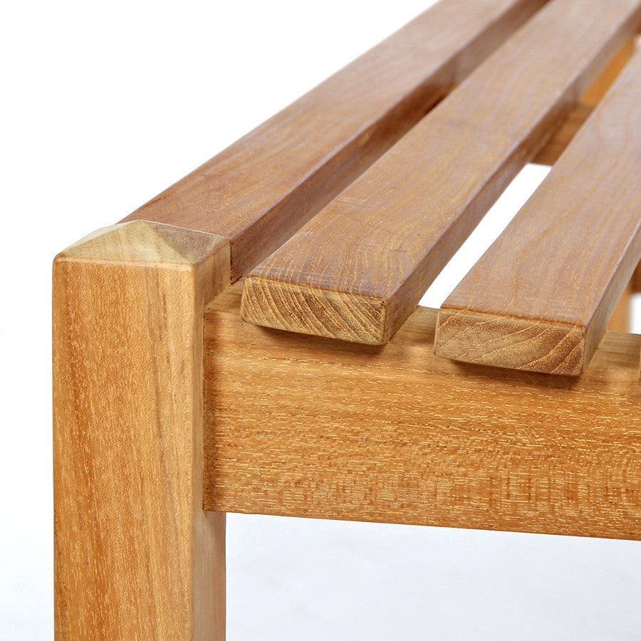 Teak Shower Bench Curved 36" (90 cm)