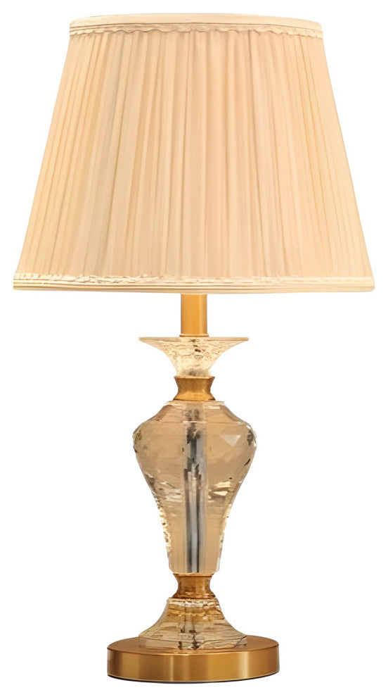 Lausanne | Exquisite Crystal Table Lamp with Fabric Shades, Color B